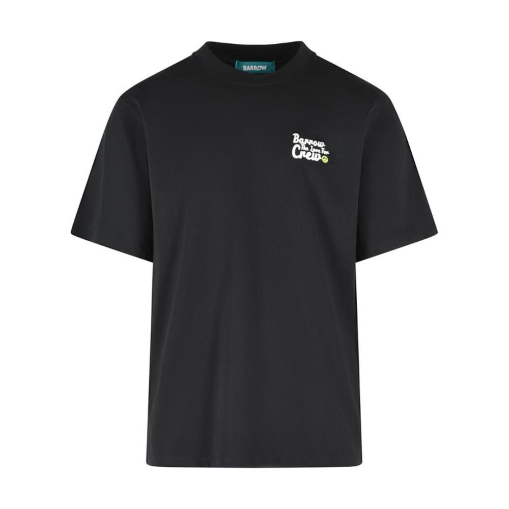 Barrow Black Cotton T-Shirt Men